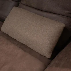 Koinor Polstergruppen|Polsterelementgruppe 2 5 2 Leder A India Schoko Braun Holzrahmen Wildeiche Massiv Metallfuß Aluminium Matt Satiniert Mit Kissen