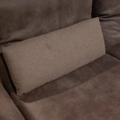 Koinor Polstergruppen|Polsterelementgruppe 2 5 2 Leder A India Schoko Braun Holzrahmen Wildeiche Massiv Metallfuß Aluminium Matt Satiniert Mit Kissen