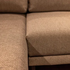 freistil Rolf Benz Ecksofas|Polstergarnitur 170 Bezug Stoff 4020 Silbergrau Stahlfuß Schwarz Inklusive 2 Kissen