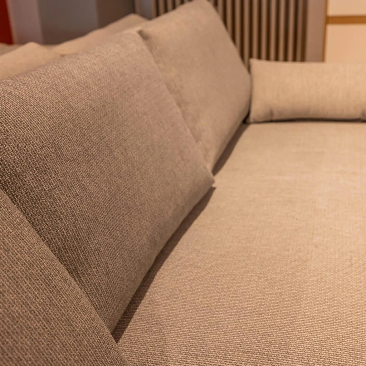 freistil Rolf Benz Ecksofas|Polstergarnitur 170 Bezug Stoff 4020 Silbergrau Stahlfuß Schwarz Inklusive 2 Kissen