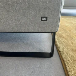 Rolf Benz Ecksofas|Polstergarnitur 009 Cara Stoff 20 162 Steingrau Grau Kufe Stahl Schwarz Inklusive Kissen