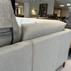 Rolf Benz Ecksofas|Polstergarnitur 009 Cara Stoff 20 162 Steingrau Grau Kufe Stahl Schwarz Inklusive Kissen