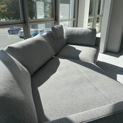 Rolf Benz Wohnlandschaften|Polstergarnitur 333 Jola Stoff 26 202 Grau Weiß Gussfuß Aluminium Verkehrsschwarz Schwarz Matt Pulverbeschichtet