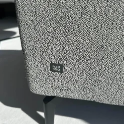 Rolf Benz Wohnlandschaften|Polstergarnitur 333 Jola Stoff 26 202 Grau Weiß Gussfuß Aluminium Verkehrsschwarz Schwarz Matt Pulverbeschichtet