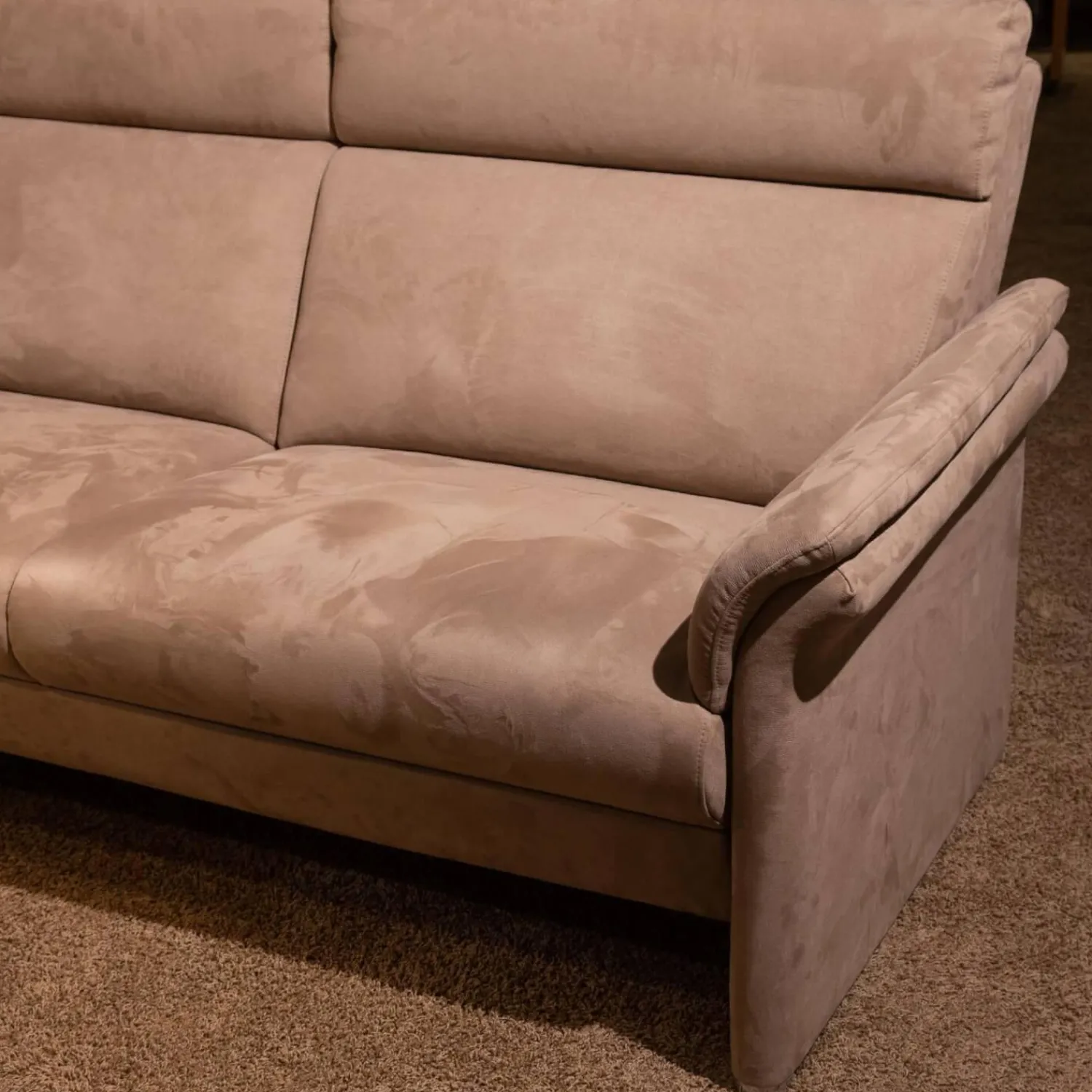 Puhlmann Polstergruppen|Polstergarnitur Gomera Stoff 89804 Gr. D Fuß Chromgleiter Matt Mit 2 Sofas Und 1 Sessel