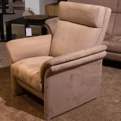 Puhlmann Polstergruppen|Polstergarnitur Gomera Stoff 89804 Gr. D Fuß Chromgleiter Matt Mit 2 Sofas Und 1 Sessel