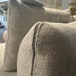 COR Polstergruppen|Polstergarnitur Jalis Stoff 8300 Lichtgrau Grau Nahtband 5091 Mittelgrau Grau Inklusive Hocker