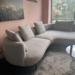 Walter Knoll Polstergruppen|Polstergarnitur Maaru Stoff Namib 7920 Moon Grau Gestell Aluminium Bronze Matt Pulverbeschichtet Mit Kissen