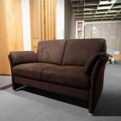 Puhlmann Polstergruppen|Polstergarnitur Ohio 2 Sofas 1 Sessel Braun Microfiber Deluxe Espresso 210