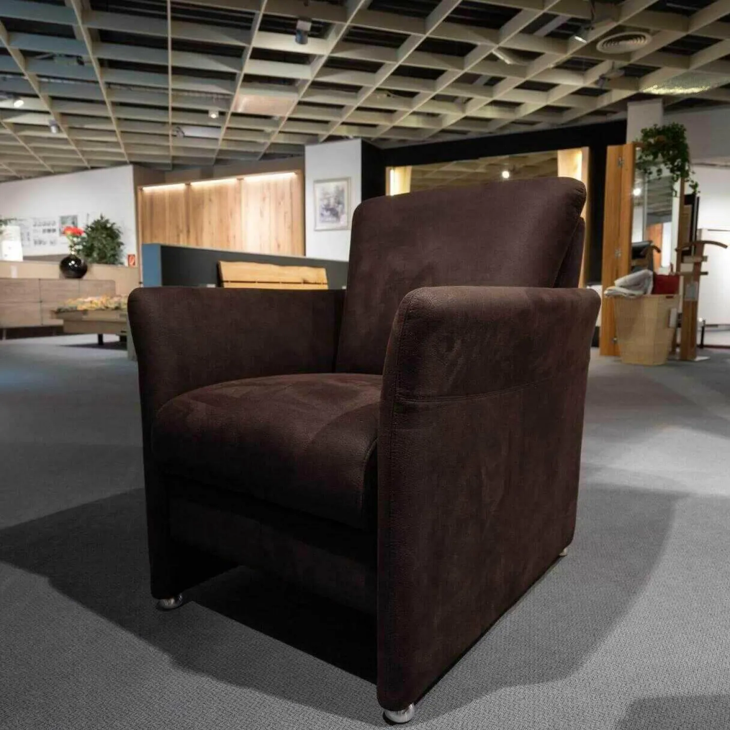 Puhlmann Polstergruppen|Polstergarnitur Ohio 2 Sofas 1 Sessel Braun Microfiber Deluxe Espresso 210