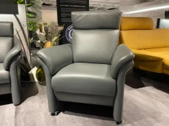 Puhlmann Polstergruppen|Polstergarnitur Parlando R Leder Savana 18 1748 Anthrazit