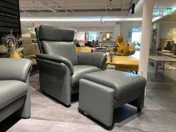 Puhlmann Polstergruppen|Polstergarnitur Parlando R Leder Savana 18 1748 Anthrazit