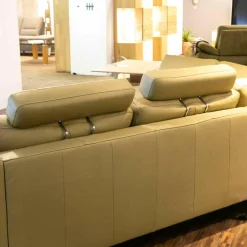 Candy Ecksofas|Polstergarnitur SW Timeless Dickleder Torero Oliv