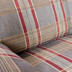 Wemafa Polstergruppen|Polstergarnitur Trento 2er-Set Bezug 226/50 KO Fuß Buche Kirschbaumfarbig