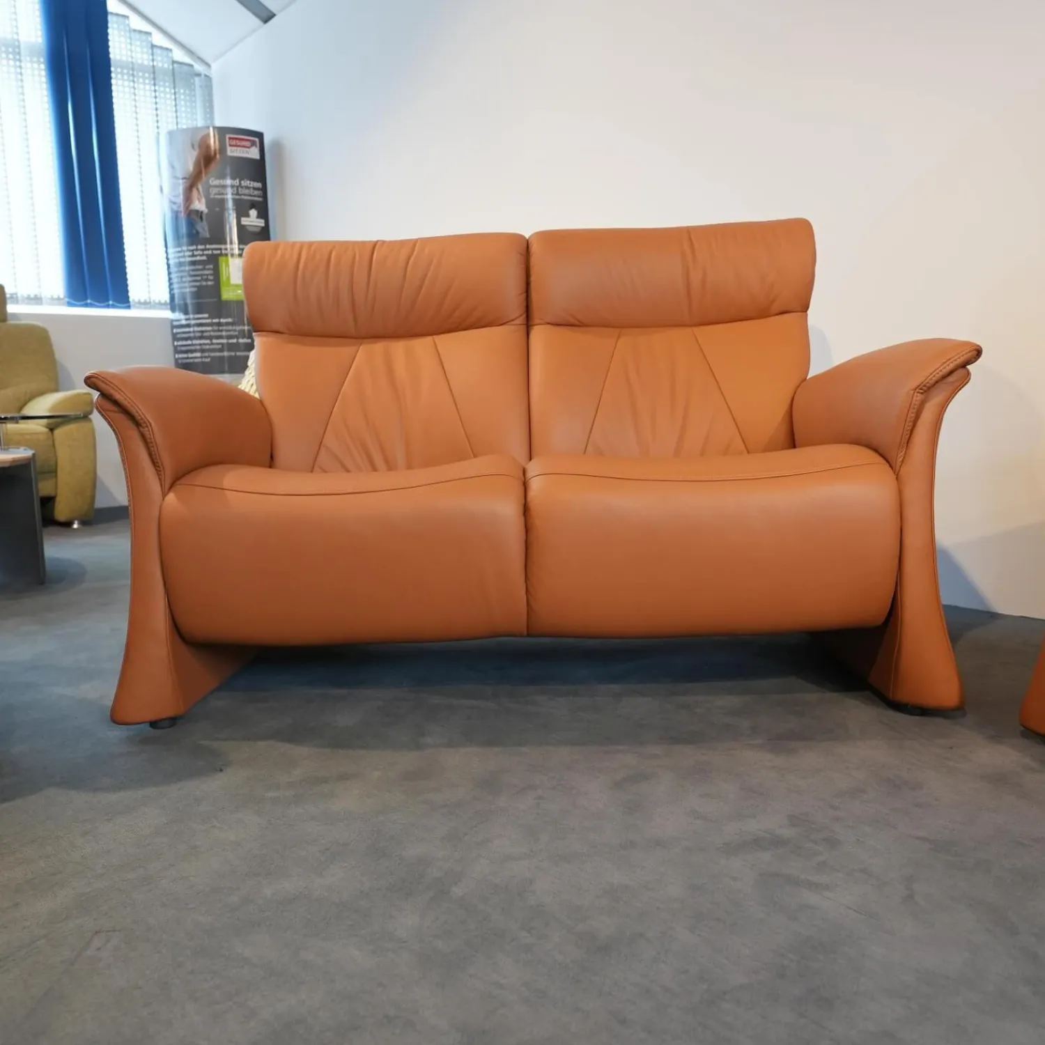 himolla Polstergruppen|Polstergruppe 4895 Caprice Leder 24 Longlife Camel Braun Füße Schwarz