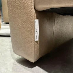 W. Schillig Polstergruppen|Polstergruppe 24965 Lucca Bezug Leder Z7549 Sand Beige Hohe Ausführung Ohne Tisch