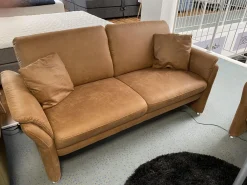 Polsteria Polstergruppen|Polstergruppe 81056 Stoff Gringo 09 Cognac Braun Füße Metall Chrom Inklusive Sessel Und Elektrische Funktionen