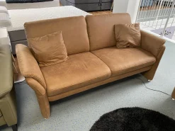 Polsteria Polstergruppen|Polstergruppe 81056 Stoff Gringo 09 Cognac Braun Füße Metall Chrom Inklusive Sessel Und Elektrische Funktionen