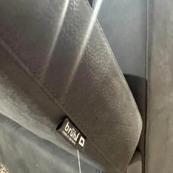 Brühl Ecksofas|Polstergruppe Alba Anilinleder Taron Grün Braun Winkelfuß Schwarz Gepulvert Inklusive Kissen