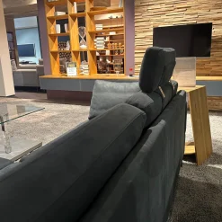 Brühl Ecksofas|Polstergruppe Alba Anilinleder Taron Grün Braun Winkelfuß Schwarz Gepulvert Inklusive Kissen