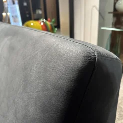 Brühl Ecksofas|Polstergruppe Alba Anilinleder Taron Grün Braun Winkelfuß Schwarz Gepulvert Inklusive Kissen