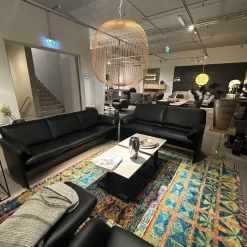 Leolux Polstergruppen|Polstergruppe Bora Bora Leder 51810 Senso 1000 Black Schwarz