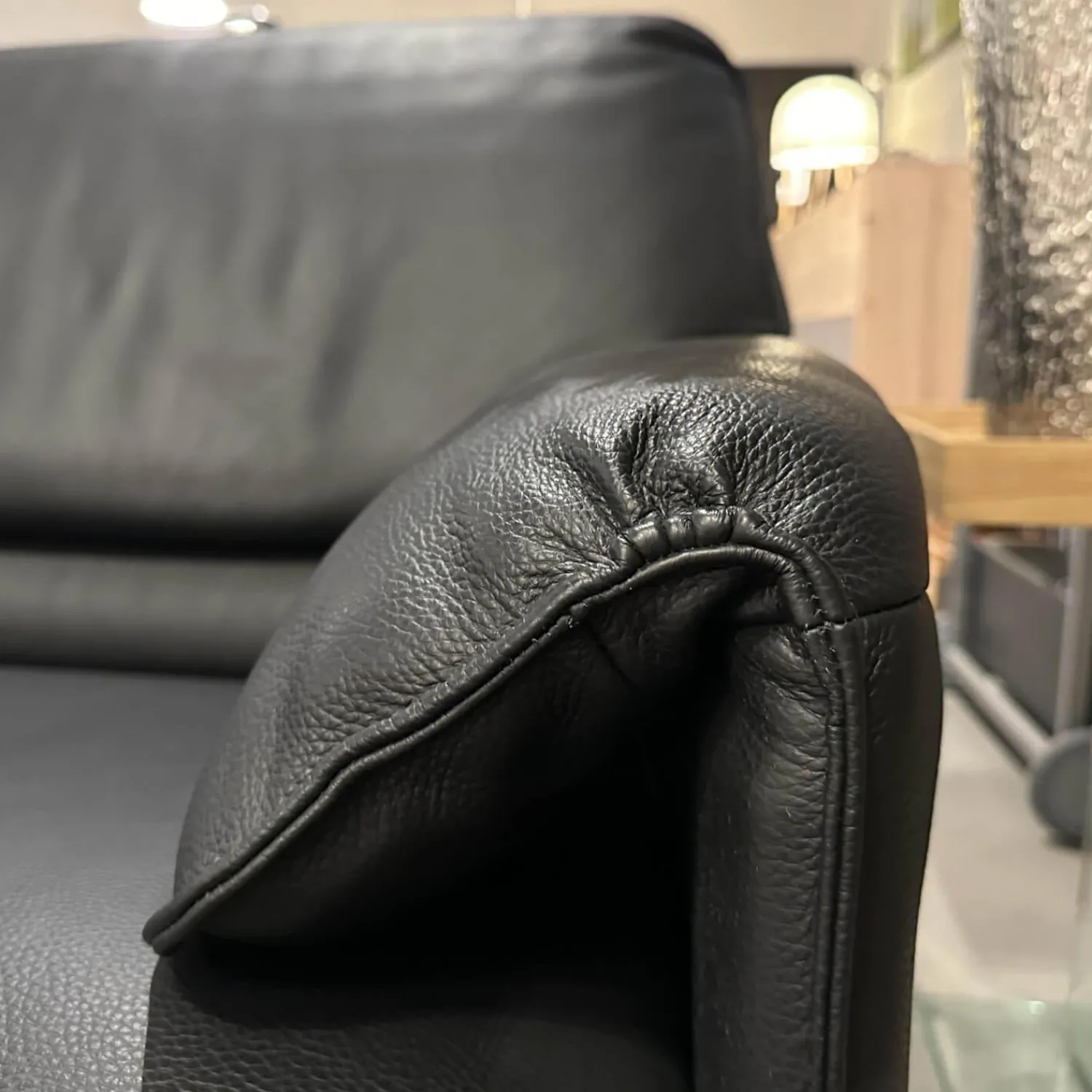 Leolux Polstergruppen|Polstergruppe Bora Bora Leder 51810 Senso 1000 Black Schwarz