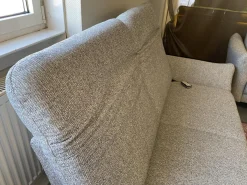 Fischer und Schreiner Polstergruppen|Polstergruppe Chiemsee Stoff Camo Granit Grau Fuß Metall Schwarz Mit Elektrischer Sitztiefenverstellung Und Relaxfunktion