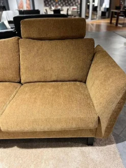 Erpo Polstergruppen|Polstergruppe Classic 970 Bezug Stoff 19 Senfgelb Gold Gelb Füße Massivholz Schwarz Gebeizt Ohne Couchtische