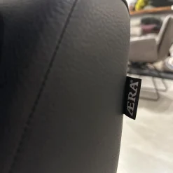 Erpo Polstergruppen|Polstergruppe GA210 Leder E 170 136 Schwarz Mit Armlehnkissen Und Verstellbarer Kopfstütze