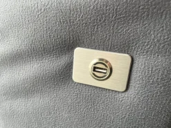 Arco Polstergruppen|Polstergruppe Havannah Stoff Eldorado Hellblau Grau Füße Metall Schwarz Lackiert Mit Armteilverstellung Und Elektrischen Sitzvorzug