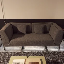 Credo Polstergruppen|Polstergruppe Lobby Stoff 9400 Clip Grau Naht Keder 80293 Rio Anthrazit Füße Vierkant Chrom