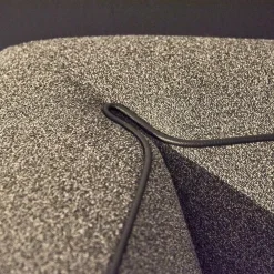 Credo Polstergruppen|Polstergruppe Lobby Stoff 9400 Clip Grau Naht Keder 80293 Rio Anthrazit Füße Vierkant Chrom