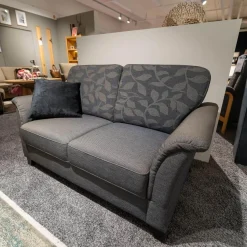 Wemafa Polstergruppen|Polstergruppe Lux Medico 840 Bezug Korpus Stoff 165 30 Grau Rückenkissen 164 30 Grau Holzfuß Buche Wengefarbig Inklusive Sofakissen