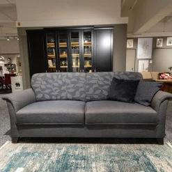 Wemafa Polstergruppen|Polstergruppe Lux Medico 840 Bezug Korpus Stoff 165 30 Grau Rückenkissen 164 30 Grau Holzfuß Buche Wengefarbig Inklusive Sofakissen