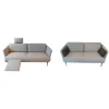 Weibelweibel Polstergruppen|Polstergruppe Sofa Frame Bezug Stoff Danio Seidengrau U3302D Grau Flachstahlfuß Chrom Glanz