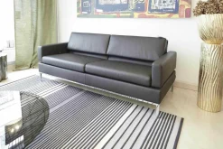 Brühl 2-Sitzer-Sofas|Polsterprogramm Tomo Leder Jumbo 5661 22 Fuß Chrom Glänzend