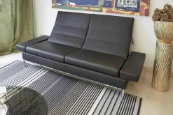 Brühl 2-Sitzer-Sofas|Polsterprogramm Tomo Leder Jumbo 5661 22 Fuß Chrom Glänzend