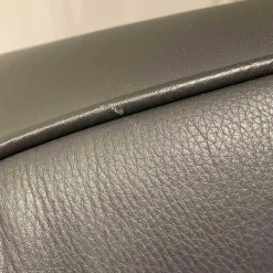 Erpo Relaxsessel|Polstersessel Classics CL 190 Leder I-43.059 Anthrazit Holzfüsse Schwarz