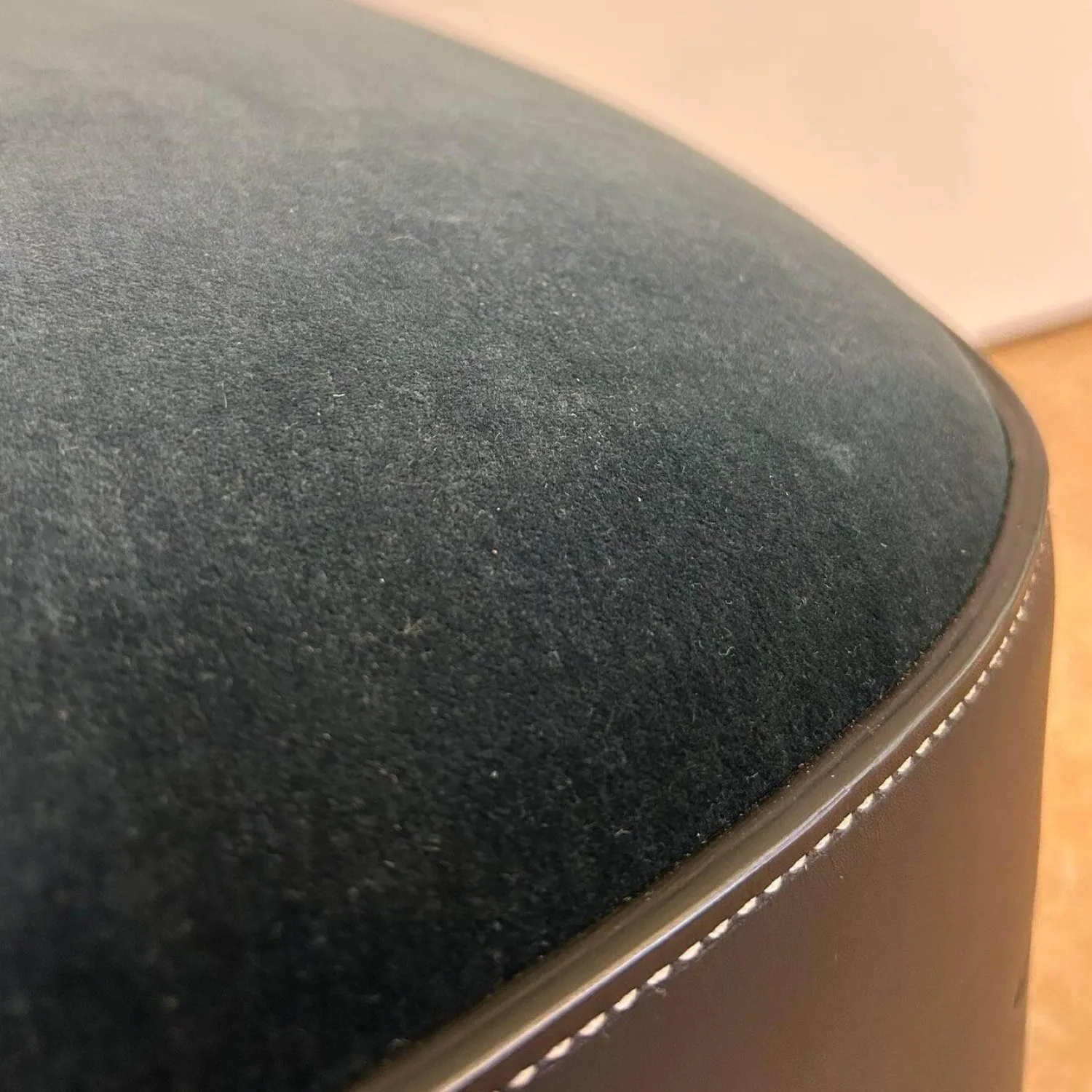 Walter Knoll Hocker & Sitzsäcke|Polstersitz Isanka 192 H1 Korpus Leder Saddle Black Schwarz Sitz Stoff Harald 2 Dark Jade Dunkelgrün