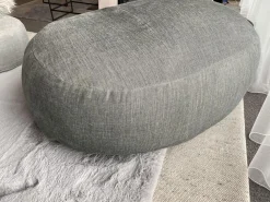 Ivano Redaelli Hocker & Sitzsäcke|Pouf Friz Bezug Stoff Tesis Dunkelgrau