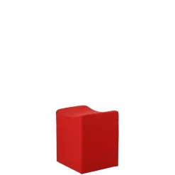 Jan Kurtz Hocker & Sitzsäcke|Pouf Snake Rot mit Styroporkern und PU-Schaummantel