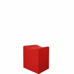 Jan Kurtz Hocker & Sitzsäcke|Pouf Snake Rot mit Styroporkern und PU-Schaummantel