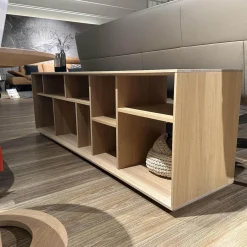 Team 7 Regale|Raumteiler Regal Cubus 05 Eiche Weißöl Mit Beidseitiger Kippsicherung