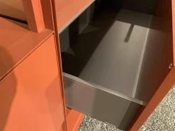 Piure Regale|Raumteiler-Regal Mesh 3-teilig Mattlack Grau Rot