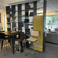 Interlübke Regale|Raumteilerregal Studimo Lack Matt Anthrazit Fronten Lack Matt Curry Eiche Furnier