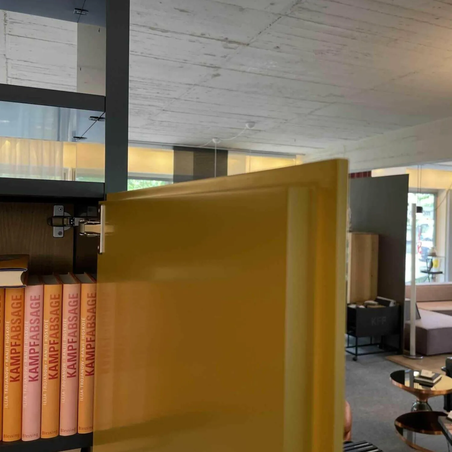 Interlübke Regale|Raumteilerregal Studimo Lack Matt Anthrazit Fronten Lack Matt Curry Eiche Furnier