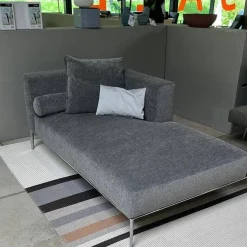 Walter Knoll Daybeds & Recamieren|Recamiere Jaan Living 782-15 EOOS Stoff Doux Granite Grau Gestell Aluminium