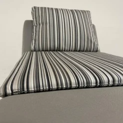 Werther Daybeds & Recamieren|Recamiere Wave Bezug Stoff U3201F Grau Kissen Stoff R3210F Schwarz Beige Mit Rollen