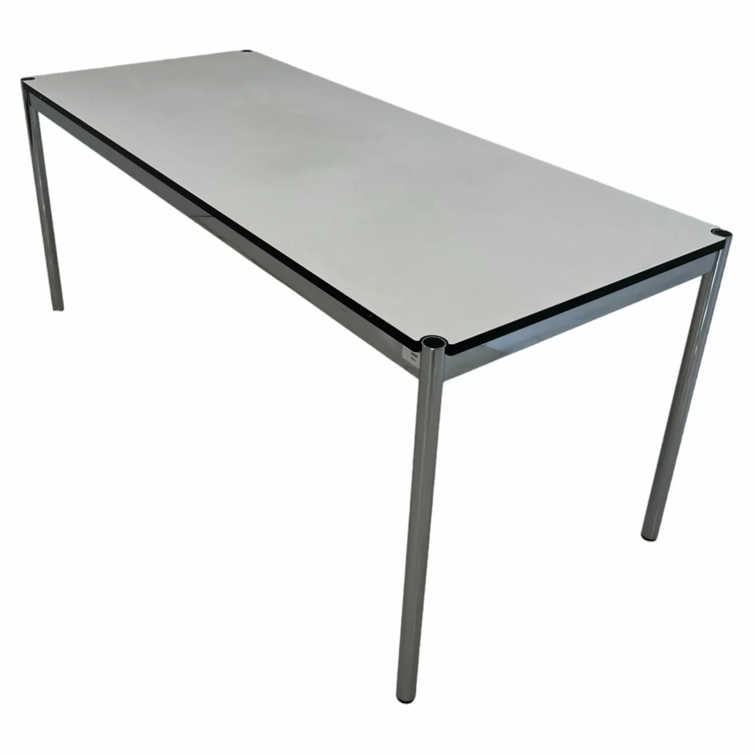USM Haller Schreibtische & Sekretäre|Rechtecktisch 175x75 USM-Haller Kunstharz Perlgrau Gestell Verchromt